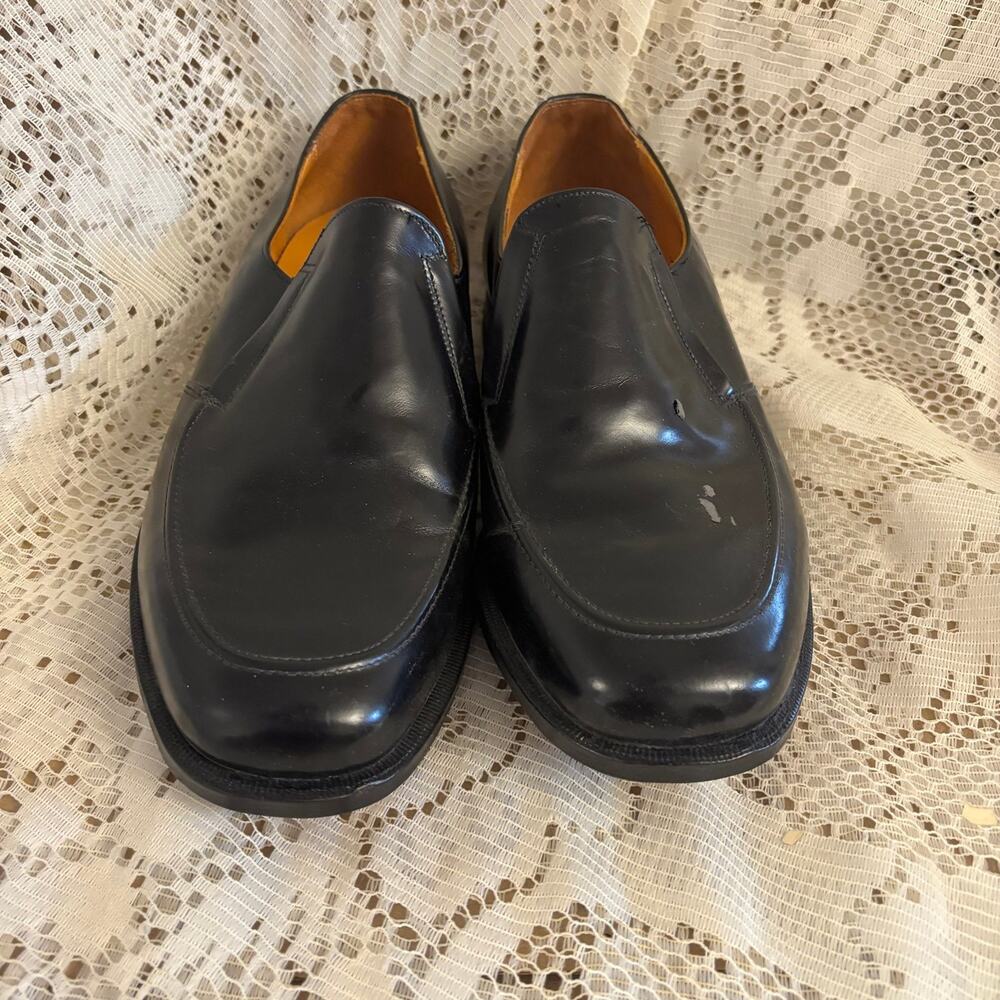 Hitchcock Men's US 10.5 E Black Leather Kent Dual Gore Loafers Shoes